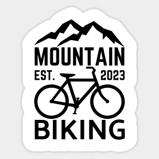 Mountain biking Sticker